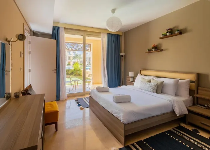 Appartement Jazzy 1bdr W Outdoor Pool View Terrace Free Pool & Access Hurghada
